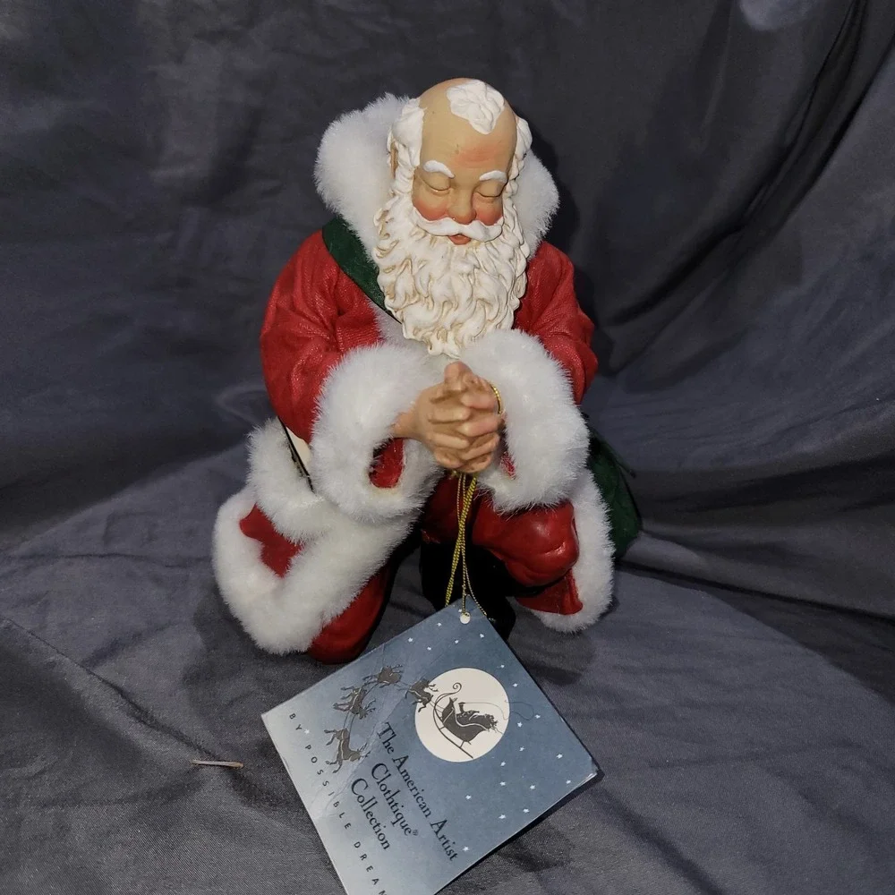 Vintage Possible Dreams Santa Claus Praying Giving Thanks #15045 1995 Clothtique